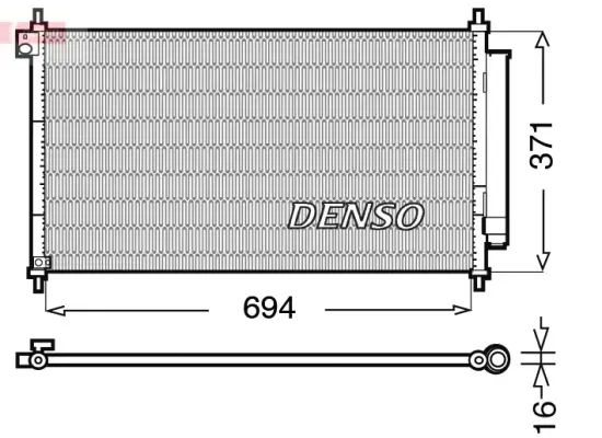 Kondensator, Klimaanlage DENSO DCN40012 Bild Kondensator, Klimaanlage DENSO DCN40012