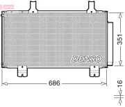 Kondensator, Klimaanlage DENSO DCN40028