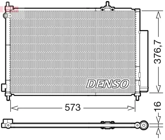Kondensator, Klimaanlage DENSO DCN40031 Bild Kondensator, Klimaanlage DENSO DCN40031