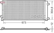 Kondensator, Klimaanlage DENSO DCN40037