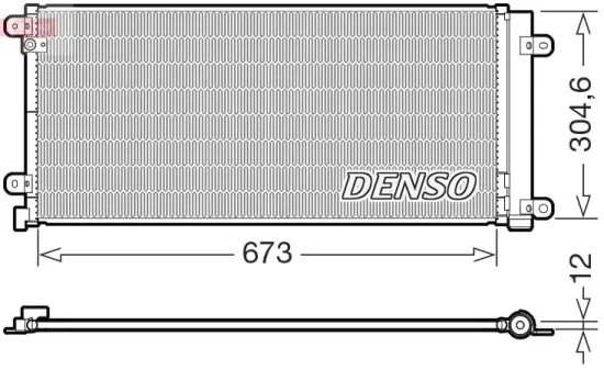 Kondensator, Klimaanlage DENSO DCN40037 Bild Kondensator, Klimaanlage DENSO DCN40037