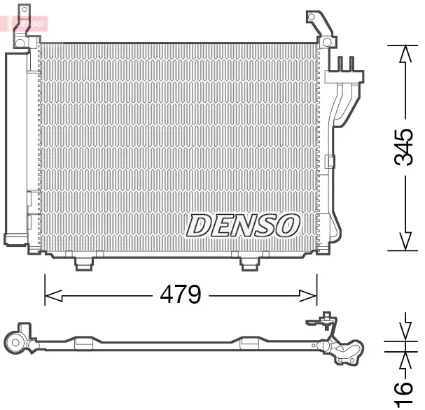 Kondensator, Klimaanlage DENSO DCN41002