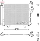 Kondensator, Klimaanlage DENSO DCN41003