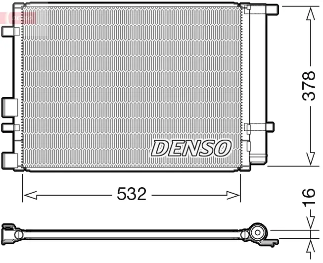 Kondensator, Klimaanlage DENSO DCN41005
