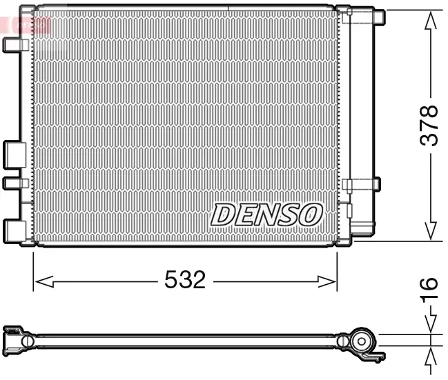 Kondensator, Klimaanlage DENSO DCN41006