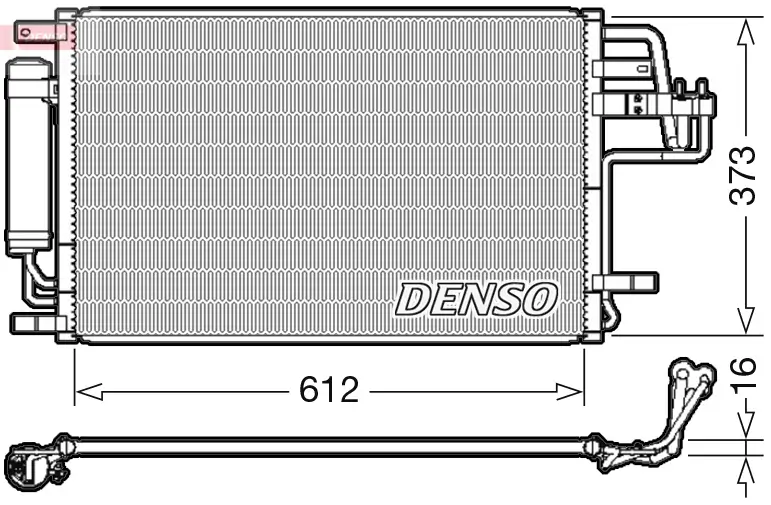 Kondensator, Klimaanlage DENSO DCN41007