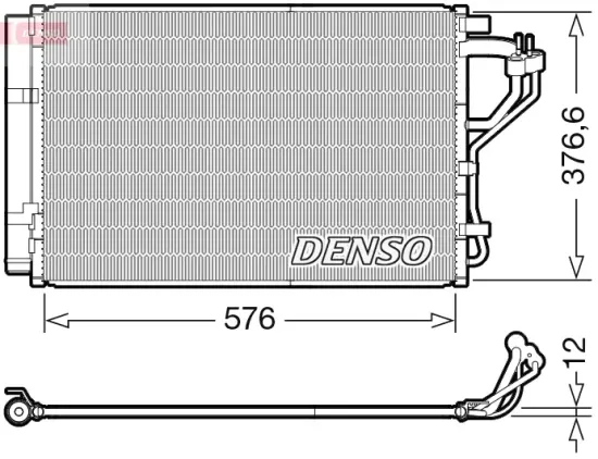 Kondensator, Klimaanlage DENSO DCN41010 Bild Kondensator, Klimaanlage DENSO DCN41010