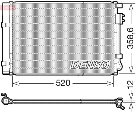 Kondensator, Klimaanlage DENSO DCN41011 Bild Kondensator, Klimaanlage DENSO DCN41011