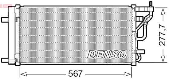 Kondensator, Klimaanlage DENSO DCN41024 Bild Kondensator, Klimaanlage DENSO DCN41024