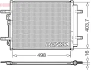 Kondensator, Klimaanlage DENSO DCN41025