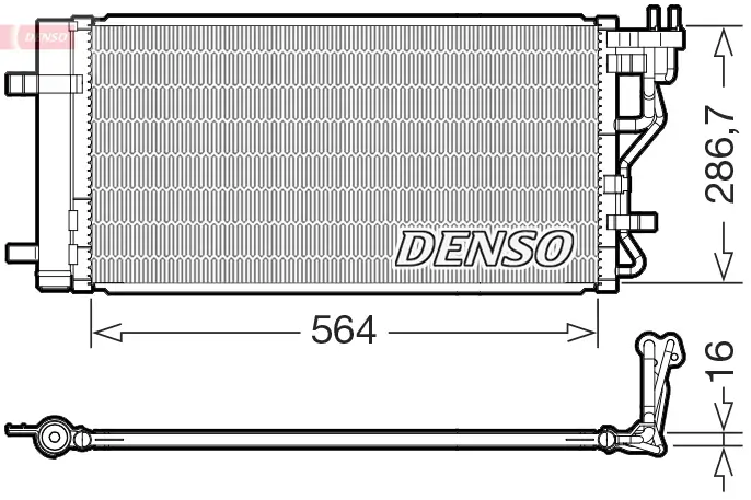 Kondensator, Klimaanlage DENSO DCN41027