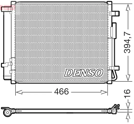 Kondensator, Klimaanlage DENSO DCN41032