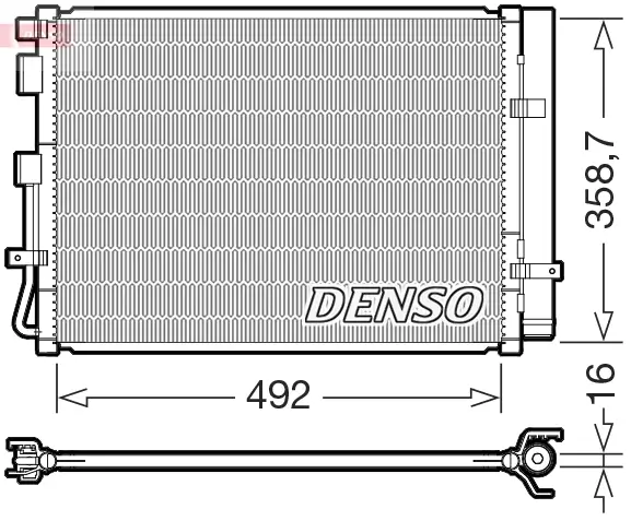 Kondensator, Klimaanlage DENSO DCN41035