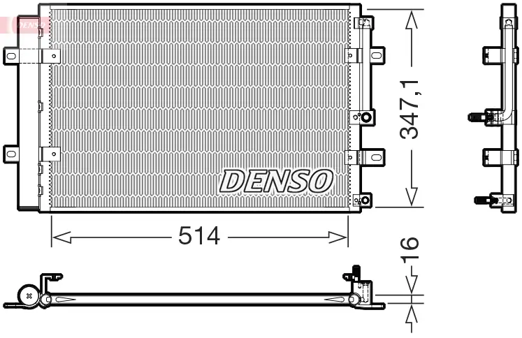 Kondensator, Klimaanlage DENSO DCN41036