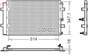 Kondensator, Klimaanlage DENSO DCN41036