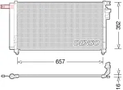 Kondensator, Klimaanlage DENSO DCN43001