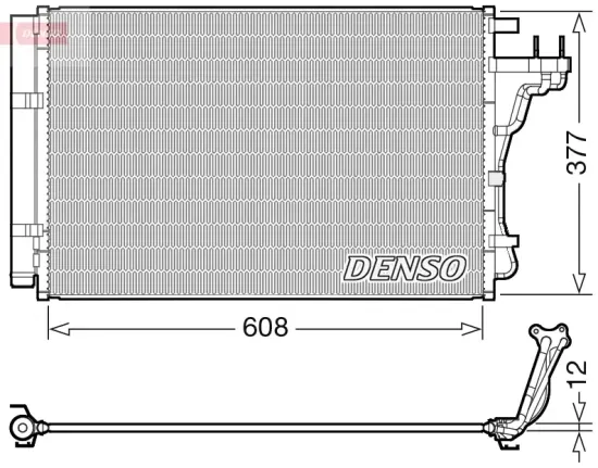 Kondensator, Klimaanlage DENSO DCN43004 Bild Kondensator, Klimaanlage DENSO DCN43004