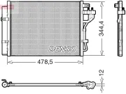 Kondensator, Klimaanlage DENSO DCN43006