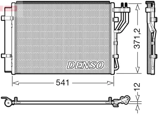 Kondensator, Klimaanlage DENSO DCN43010 Bild Kondensator, Klimaanlage DENSO DCN43010