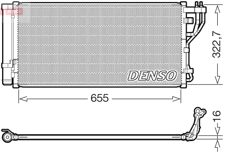 Kondensator, Klimaanlage DENSO DCN43011