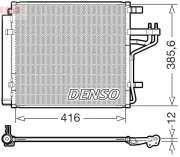 Kondensator, Klimaanlage DENSO DCN43014