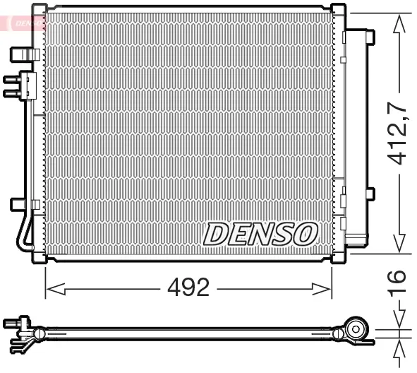 Kondensator, Klimaanlage DENSO DCN43015