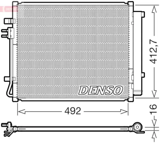 Kondensator, Klimaanlage DENSO DCN43015 Bild Kondensator, Klimaanlage DENSO DCN43015