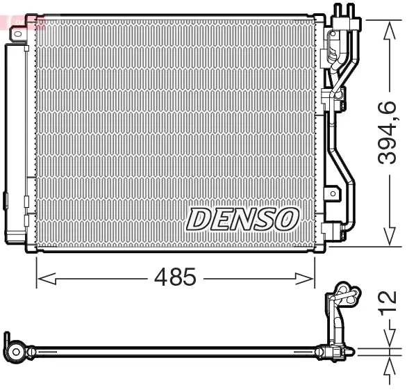 Kondensator, Klimaanlage DENSO DCN43016
