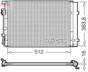Kondensator, Klimaanlage DENSO DCN43019