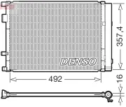 Kondensator, Klimaanlage DENSO DCN43020