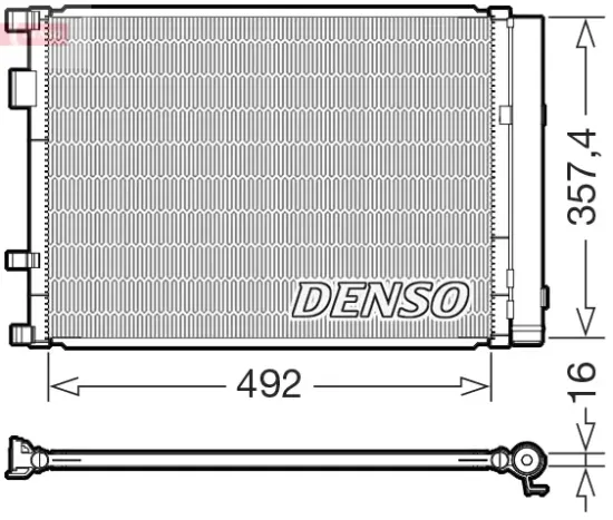 Kondensator, Klimaanlage DENSO DCN43020 Bild Kondensator, Klimaanlage DENSO DCN43020