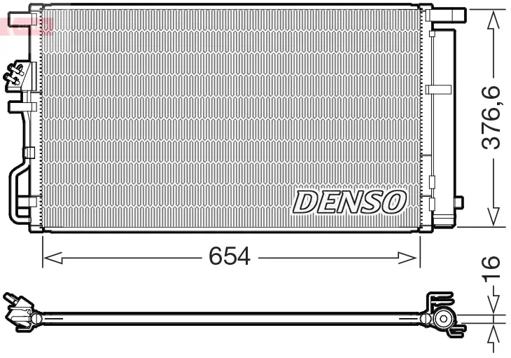 Kondensator, Klimaanlage DENSO DCN43021