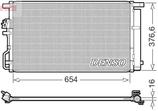 Kondensator, Klimaanlage DENSO DCN43021 Bild Kondensator, Klimaanlage DENSO DCN43021