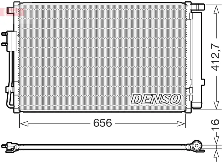 Kondensator, Klimaanlage DENSO DCN43022