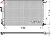 Kondensator, Klimaanlage DENSO DCN43022