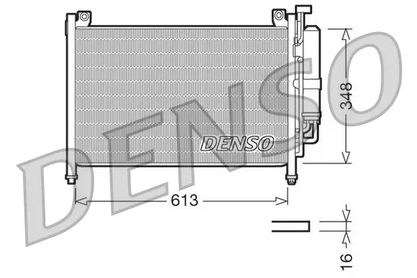 Kondensator, Klimaanlage DENSO DCN44002