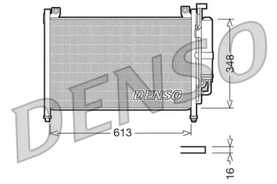 Kondensator, Klimaanlage DENSO DCN44002 Bild Kondensator, Klimaanlage DENSO DCN44002