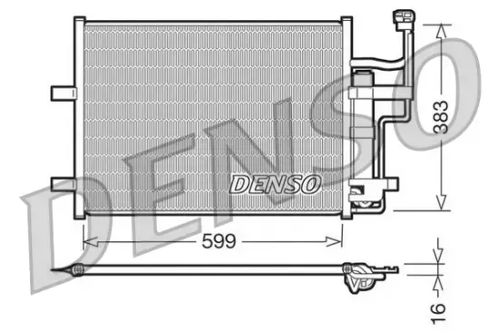 Kondensator, Klimaanlage DENSO DCN44003 Bild Kondensator, Klimaanlage DENSO DCN44003