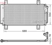 Kondensator, Klimaanlage DENSO DCN44008