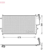 Kondensator, Klimaanlage DENSO DCN44010