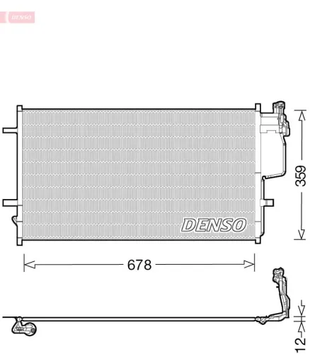 Kondensator, Klimaanlage DENSO DCN44010 Bild Kondensator, Klimaanlage DENSO DCN44010