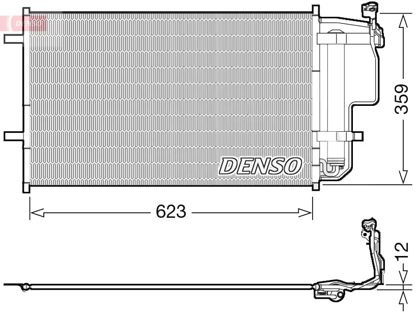 Kondensator, Klimaanlage DENSO DCN44011