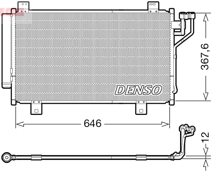 Kondensator, Klimaanlage DENSO DCN44012