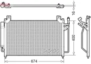 Kondensator, Klimaanlage DENSO DCN44013