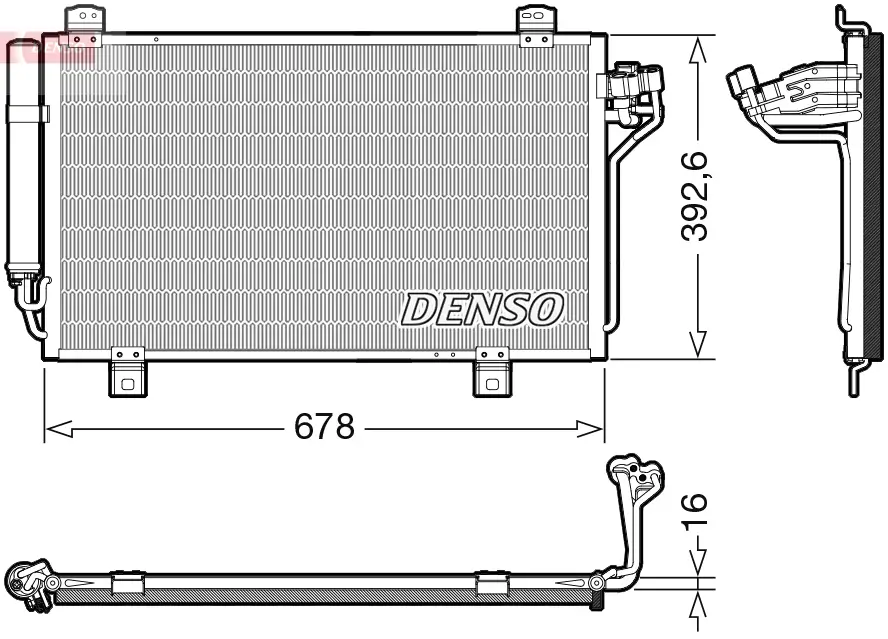 Kondensator, Klimaanlage DENSO DCN44015