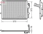 Kondensator, Klimaanlage DENSO DCN44016