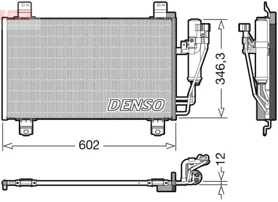 Kondensator, Klimaanlage DENSO DCN44017 Bild Kondensator, Klimaanlage DENSO DCN44017