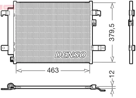 Kondensator, Klimaanlage DENSO DCN44020 Bild Kondensator, Klimaanlage DENSO DCN44020
