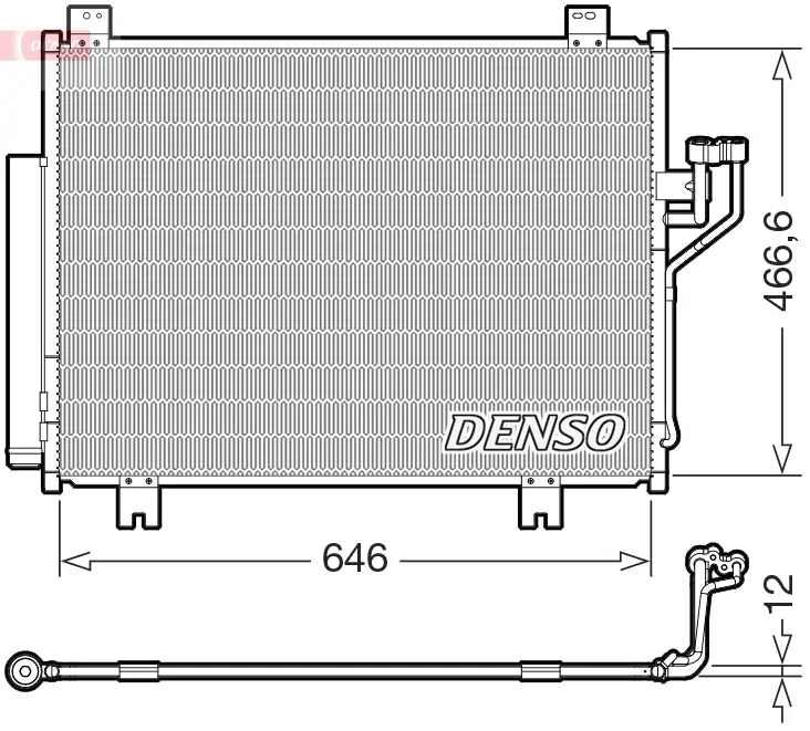 Kondensator, Klimaanlage DENSO DCN44021