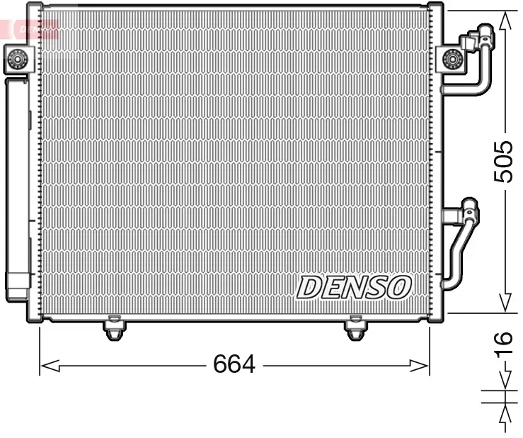 Kondensator, Klimaanlage DENSO DCN45005